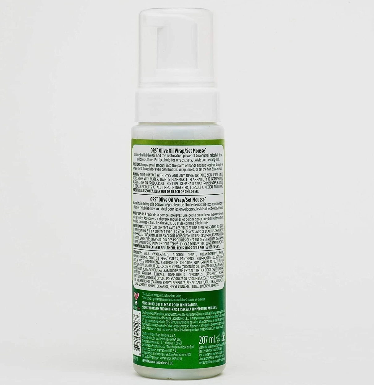 ORS Olive Oil WRAP/SET MOUSSE, 207ml.